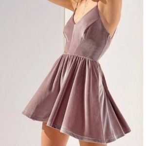 Urban Outfitters (SIlence + Noise) Velvet Romper